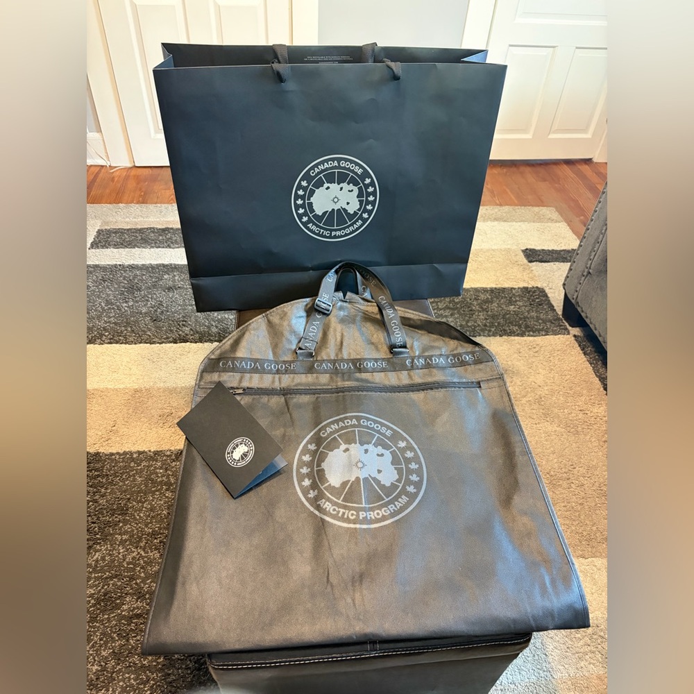 Canada Goose Black Garment Travel Bag 3 pc Bundle.
